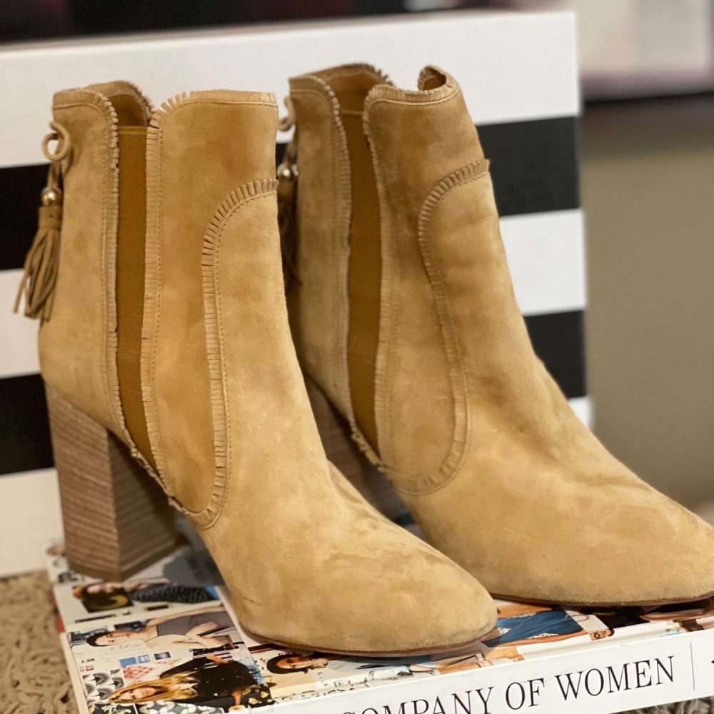 Aquazurra suede Booties beige